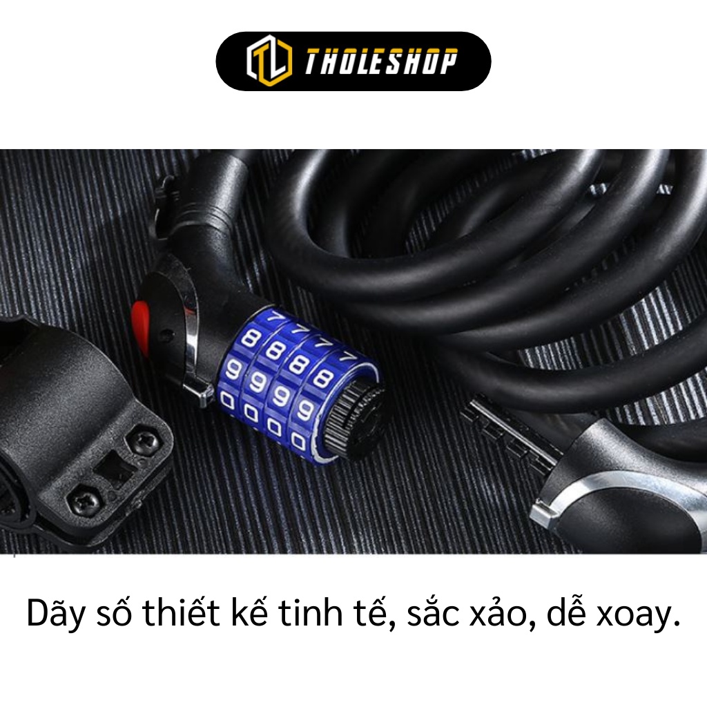 Khóa Xe - Ổ Khóa Dây Xe Đạp, Xe Máy 5 Số Cao Cấp Chống Trộm 3406