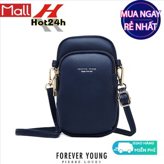 Túi đeo chéo nữ Chính Hãng Forever yuong da siêu đẹp đựng điện thoại hottrend 2021