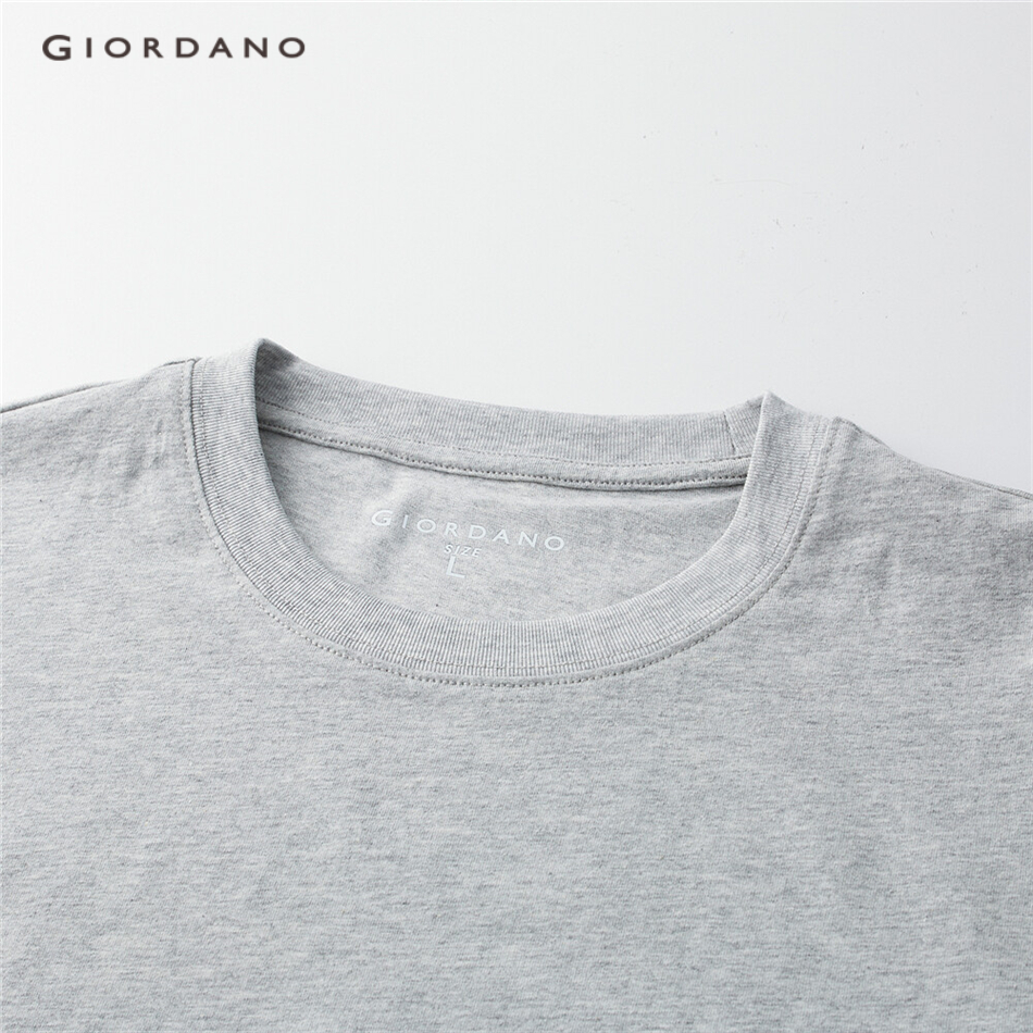 Áo thun GIORDANO 13021013 tay ngắn cổ tròn màu sắc thời trang cho nam | BigBuy360 - bigbuy360.vn