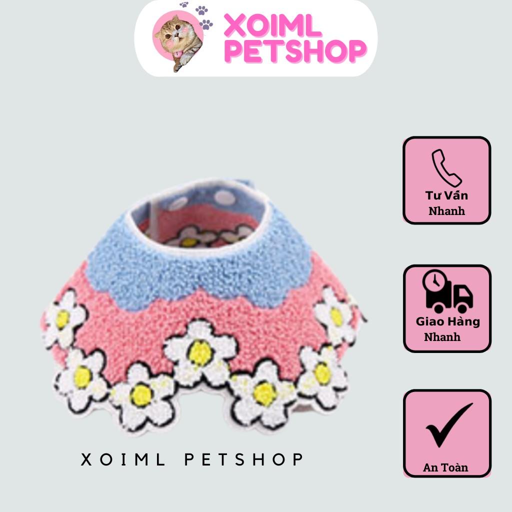 Khăn quàng cổ nước bọt xinh xắn thời trang cho thú cưng