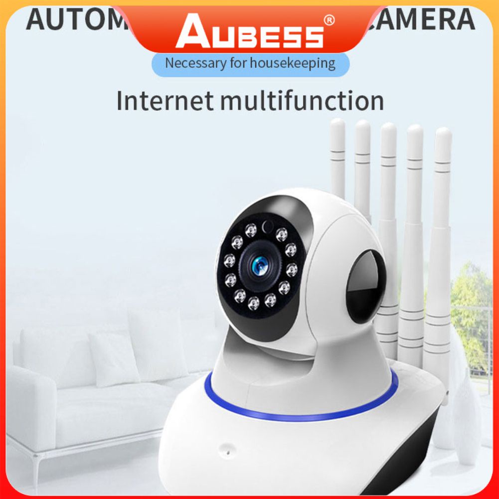 Robot Thông Minh 1080P HD 5 Ăng Ten IP Wifi Xoay 360 Độ Có Tầm Nhìn Ban Đêm