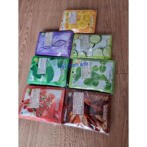 Mặt nạ dưỡng da  3d hàn quốc foodaholic  { nhiều mẫu ,giá 1 miếng }