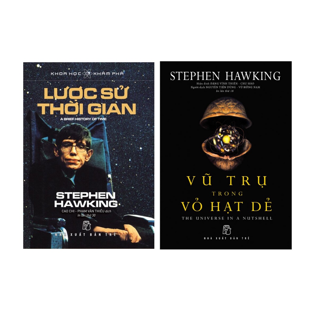 Lược Sử Thời Gian + Vũ Trụ Trong Vỏ Hạt Dẻ (Bộ 2 Cuốn)
