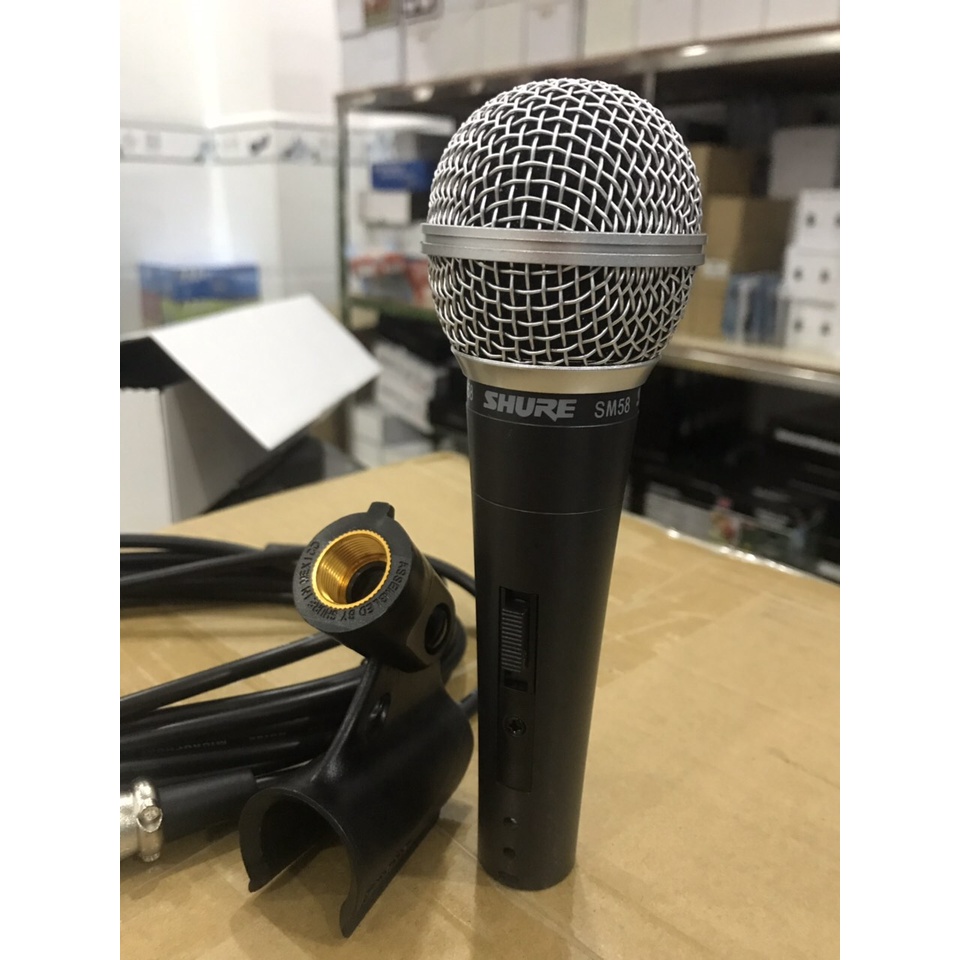 Micro có dây Shure SM-58, mic hát karaoke hay