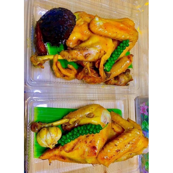 GÀ HẤP NƯỚC MẮM NHĨ - kèm xôi chiên-Còn tầm 1kg-1kg2 luôn topping