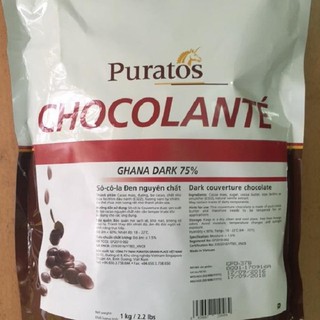 Socola nguyên chất dạng nút Puratos Đen trắng 500gr