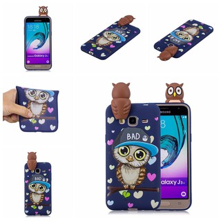 Ốp điện thoại silicon thiết kế 3D dễ thương cho Samsung Galaxy J3/J3 2016