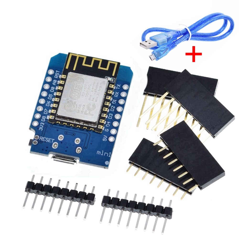 Bộ Bo Mạch Phát Triển Wifi Mini ESP8266 ESP-12 ESP-12F CH340G CH340 V2 USB WeMos D1 NodeMCU Lua IOT 3.3V Kèm Chân Cắm | BigBuy360 - bigbuy360.vn