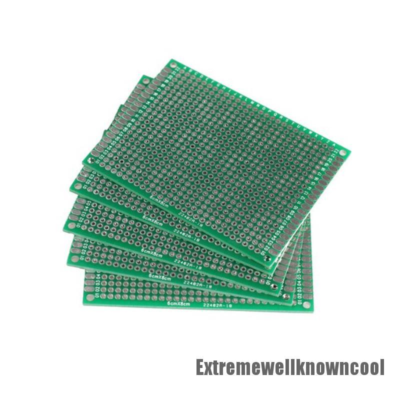 1 Bảng Mạch In Pcb Hai Mặt 6x8cm Bằng Sợi Thủy Tinh