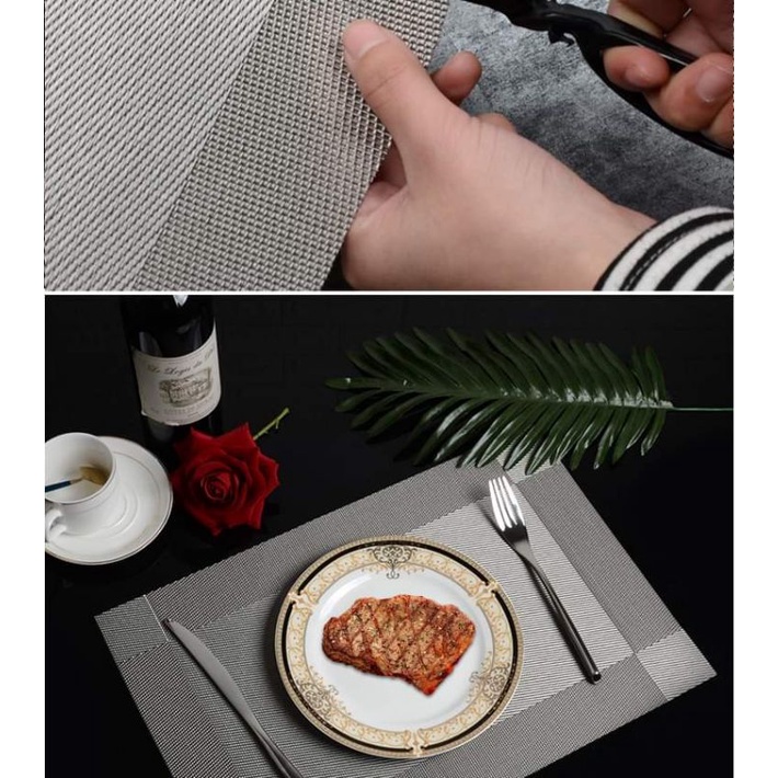 Tấm lót bàn ăn bằng nhựa cách nhiệt , chống trơn trượt 45cm x 30cm