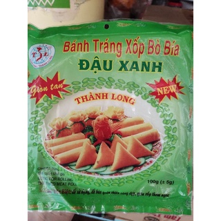 Bánh tráng bò bía đậu xanh cuốn chả giò