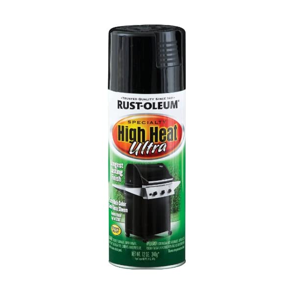 Sơn xịt Rust-Oleum High Heat - Sơn chịu nhiệt màu Đen Mờ (340gr)