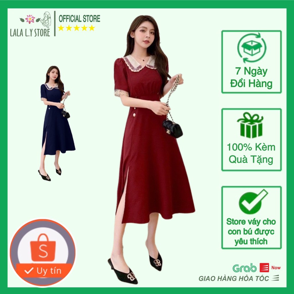 Váy sau sinh cho con bú, váy cho con ti dự tiệc BST-HE2021 LSV099