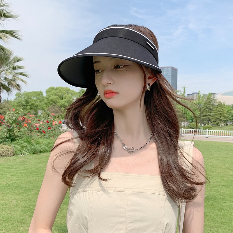 Mũ Nửa Đầu Chống Tia UV Màu Trơn Nón Nữ Nửa Đầu P2173