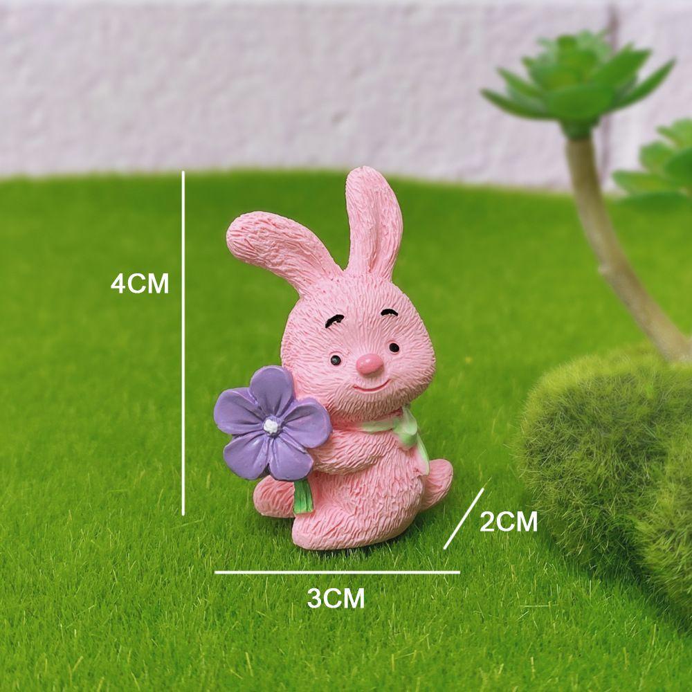 Set 8 Tượng Thỏ Mini Trang Trí Tiểu Cảnh