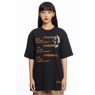 5THEWAY® /true light/ NEW TEE™ in BLACK aka Áo Thun Đen Tay Ngắn