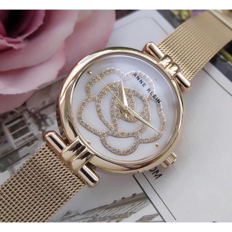 Đồng Hồ Nữ Anne Klein dây kim loại case 34mm