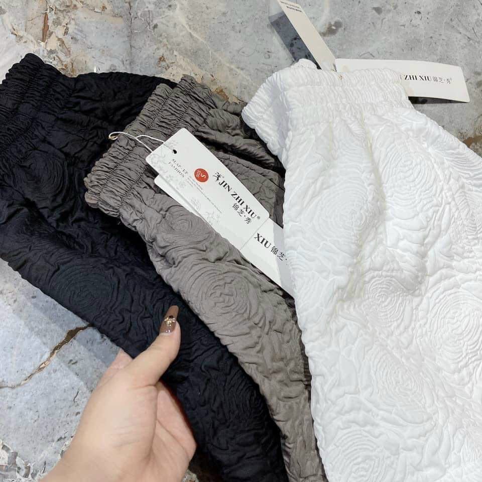 Quần đùi Gamyy quần short in dập nổi form đứng cạp chun loại đẹp - 019