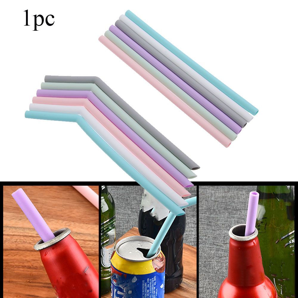 Ống hút silicone tái sử dụng nhiều màu thân thiện với môi trường