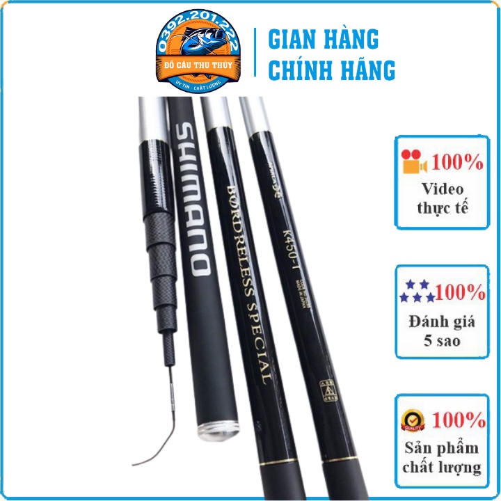 Cần Câu Tay Chính Hãng, Cần Câu Đơn Shimano Spirla 6h Chất Liệu Carbon Cao Cấp