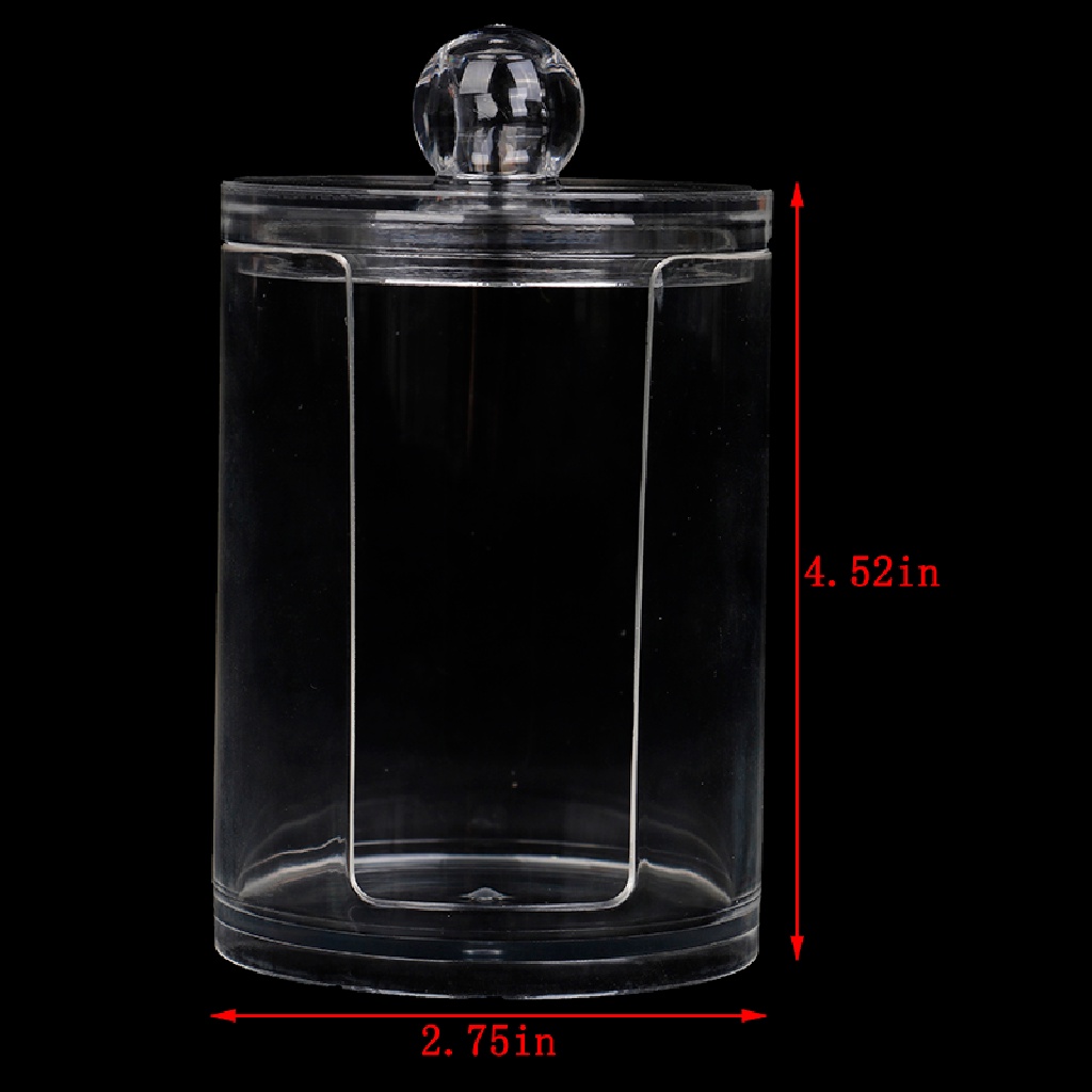 1 Hộp Đựng Bông Tẩy Trang VASTJI Bằng Acrylic Trong Suốt Ốp