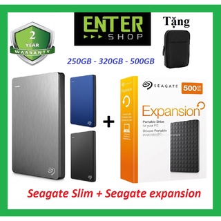 Ổ cứng di động seagate slim - expansion, 250gb đến 1tb, usb 3.0 tặng túi đựng ổ cứng