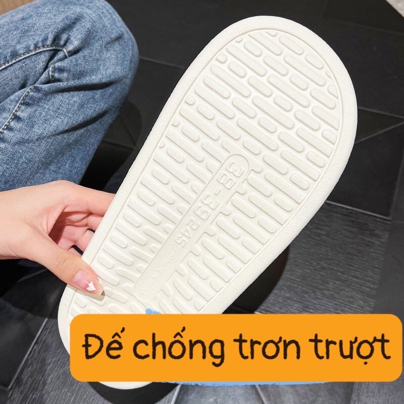 Dép nữ, Dép Bánh Mì Nữ Quai Ngang Stiker Phi Hành Gia siêu dễ thương-giá rẻ