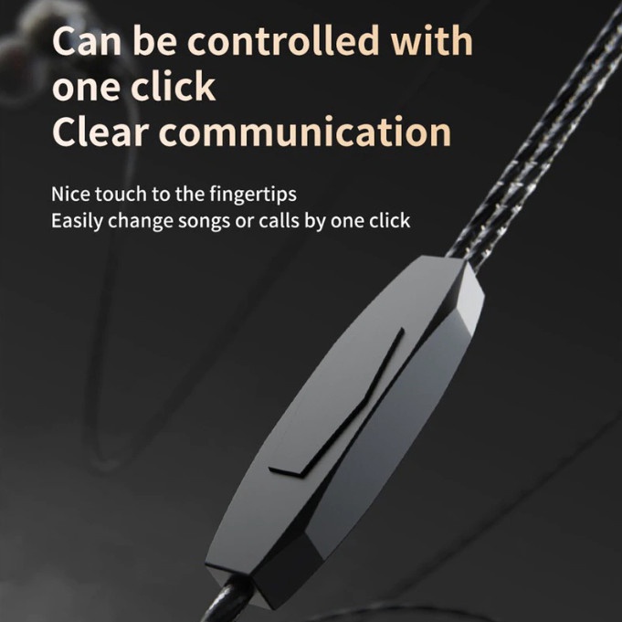 Tai Nghe Nhét Tai Nghe Nhạc Chơi Game QKZ AK2 Pro Nâng Cấp Âm Thanh Super Bass, Dây Chống Rối, Có Mic Đàm Thoại