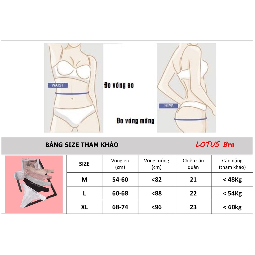Quần lọt khe cotton cạp nhỏ co dãn nhiều MIX Girl Sport_NuciFera