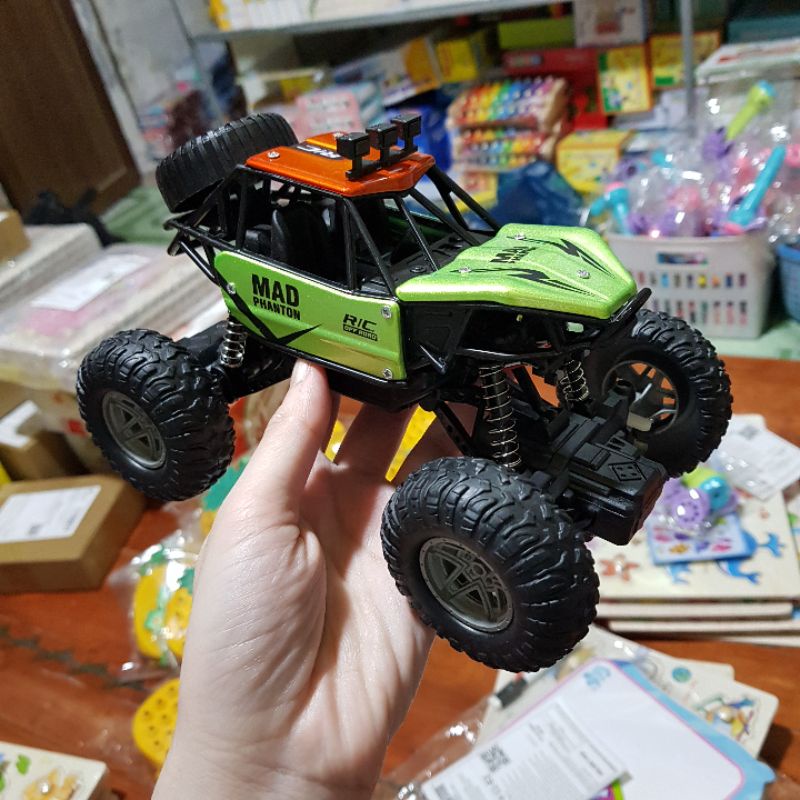 Xe điều khiển từ xa pin sạc điện màu xanh đen cho bé Kumi toys