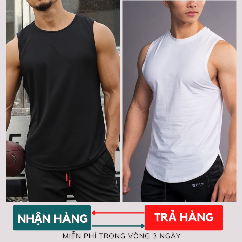 Áo thun 3 lỗ nam, áo ba lỗ tanktop nam form rộng sát nách_ABL01