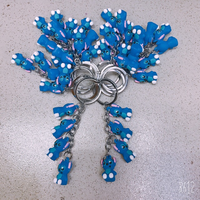 móc khoá stitch 4 con