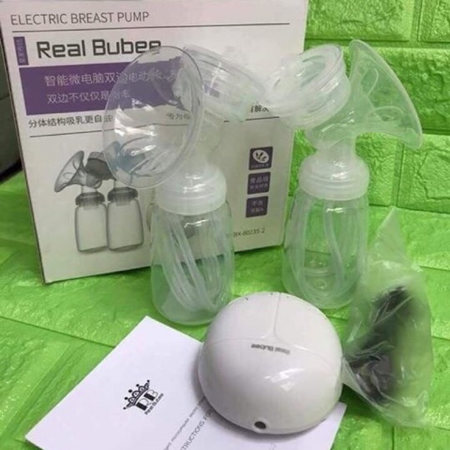 Máy vắt sữa điện đôi Real Bubee(video quay thật)