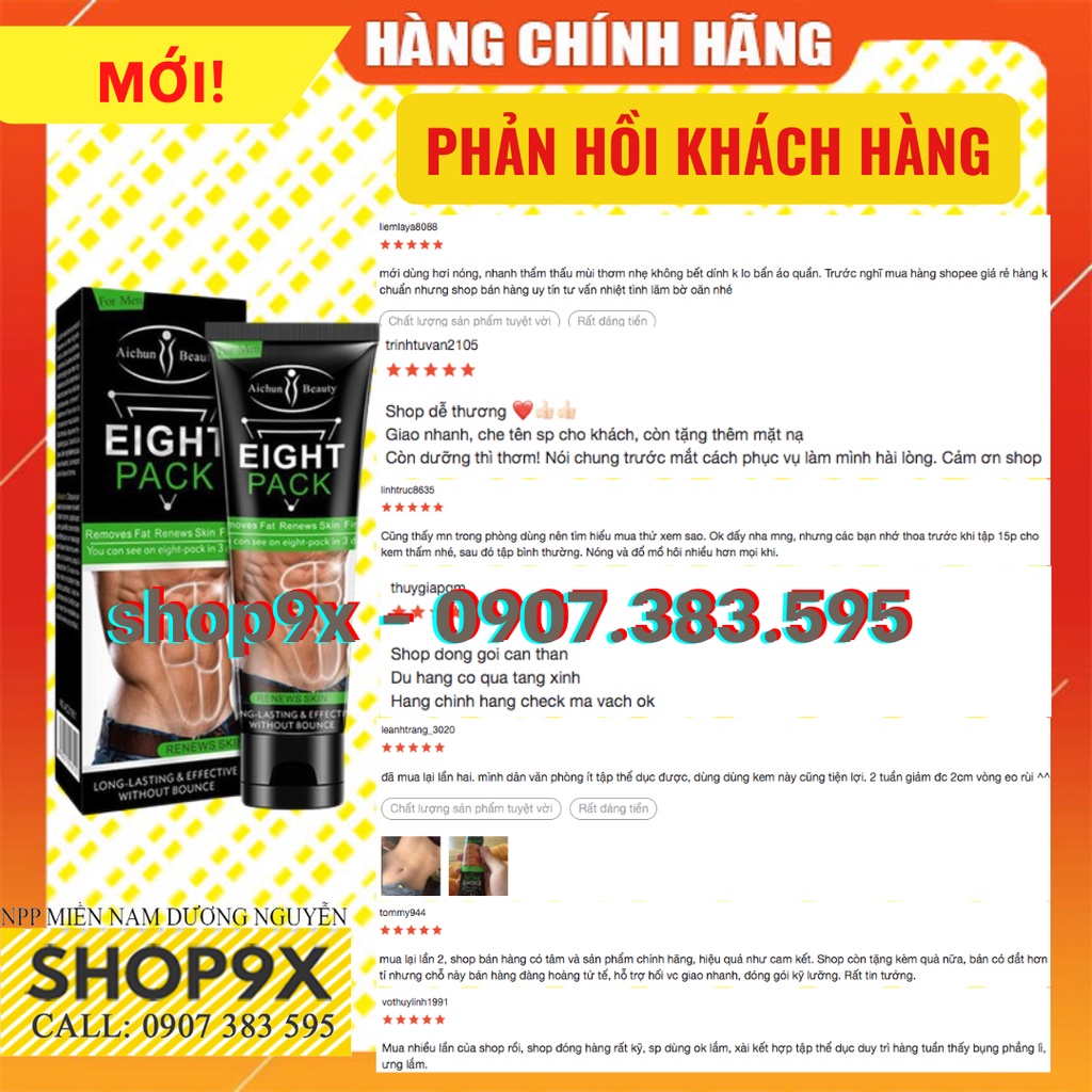 Kem Massage Tăng Cơ Giảm Mỡ Eight Pack Massage Aichun Beauty 80gr