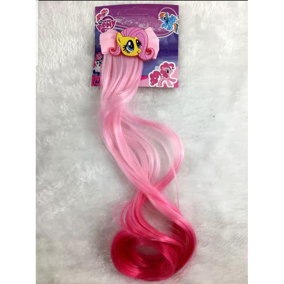 Kẹp tóc xoăn nơ hình ngựa Pony màu  Highlight SIÊU XIN