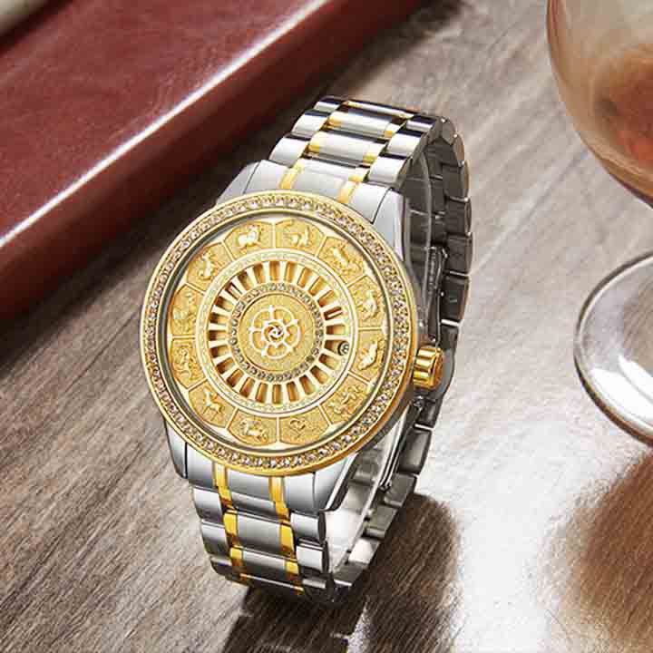 Đồng Hồ nam cơ Tự Động Tevise 12 Con Giáp TẶNG vòng tay tùy hưu