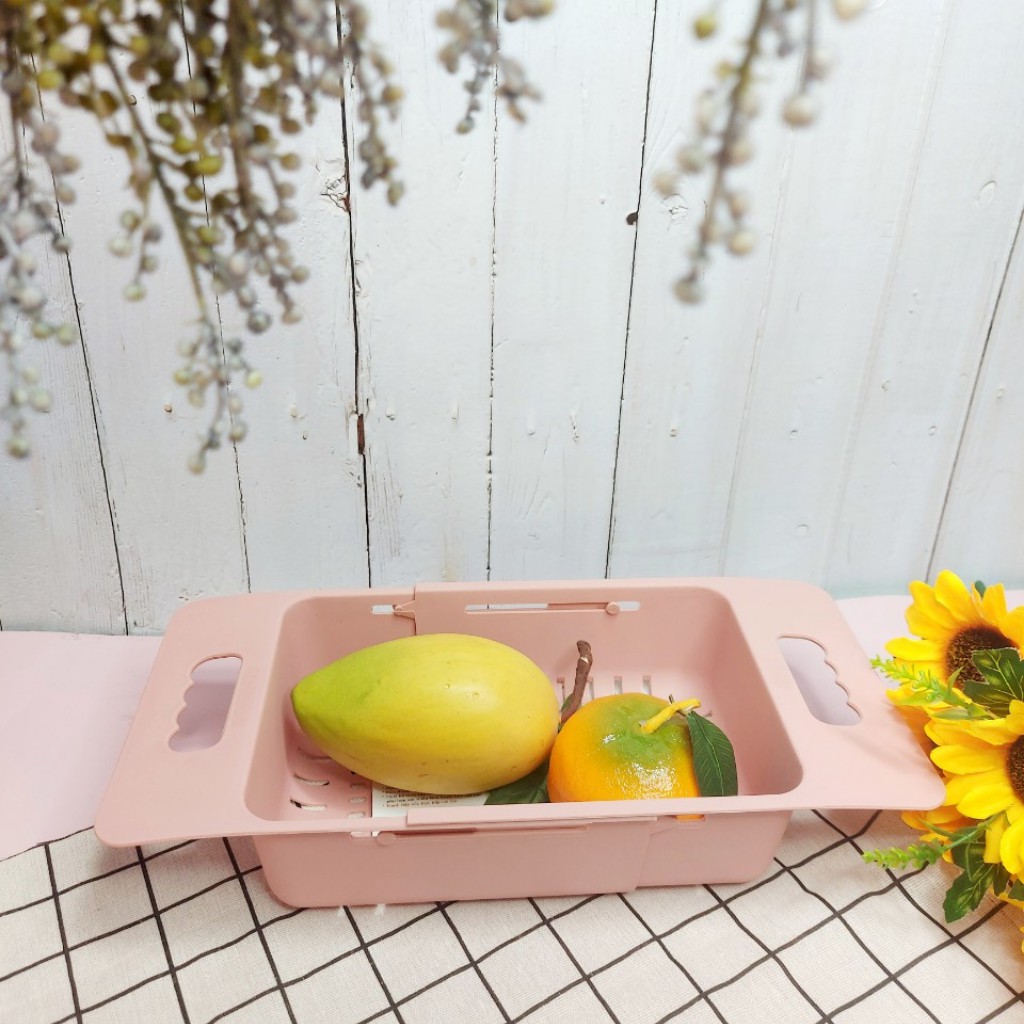 Rổ thoát nước gác bồn rửa chén thông minh đa năng đồ dùng nhà bếp