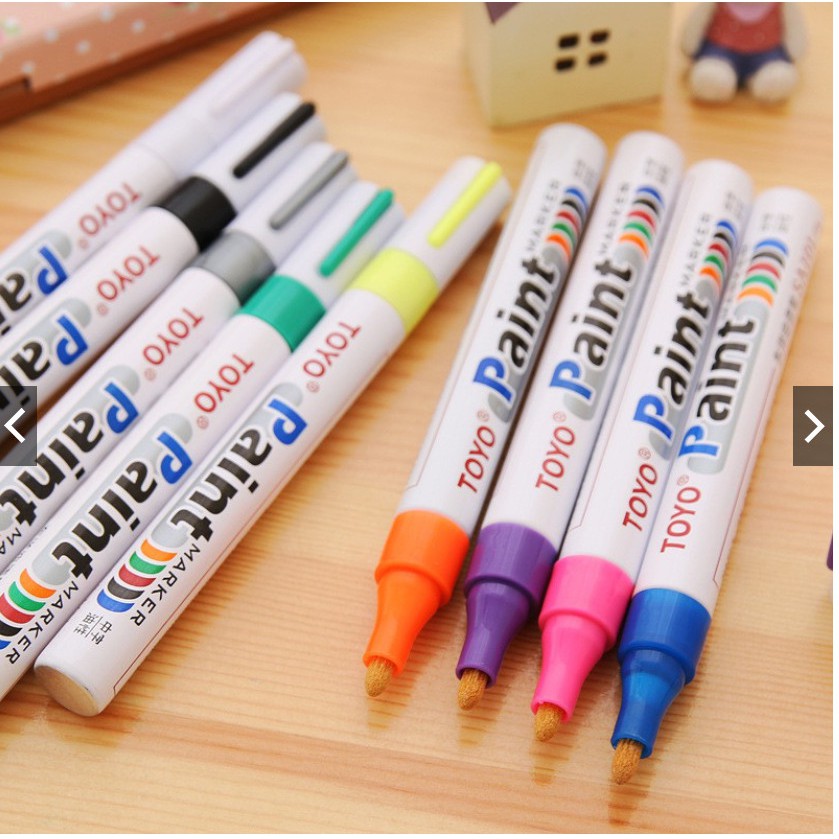 Bút sơn vẽ lốp, vẽ đế giày mực vĩnh viễn chống nước Tokyo paint marker ( BÚT LONG )