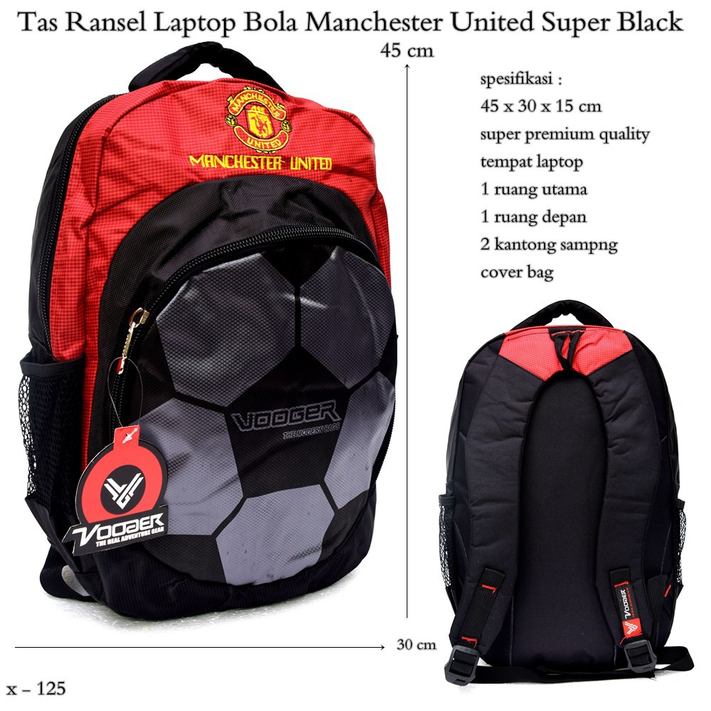 Ba Lô Đựng Laptop Màu Đỏ / Đen Manchester United