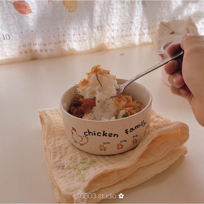 | 0303 studio | 15cm - Khăn mặt - khăn sữa - Khăn muslin thêu hoa - dòng khăn Êm 15cm