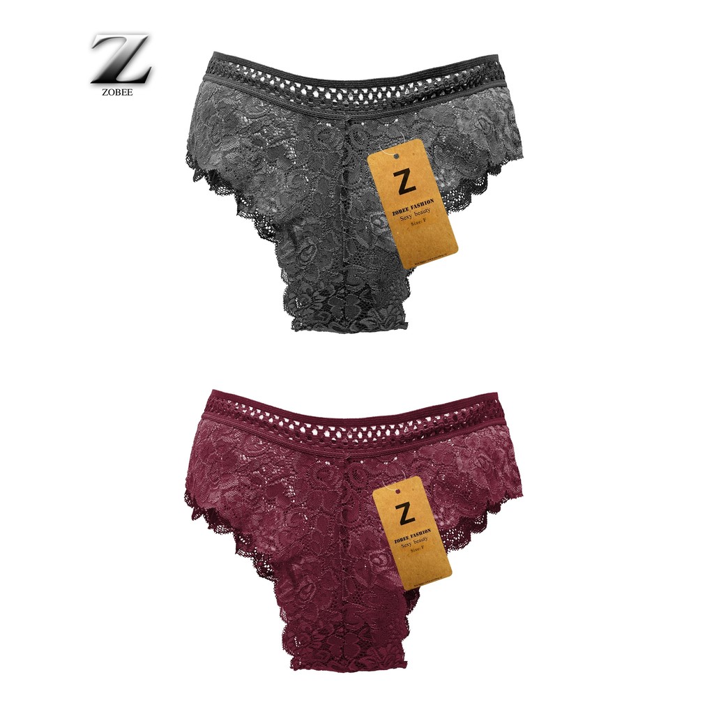 ZOBEE Combo 2 quần lót ren Hoa hồng quyến rũ QL8240B | BigBuy360 - bigbuy360.vn