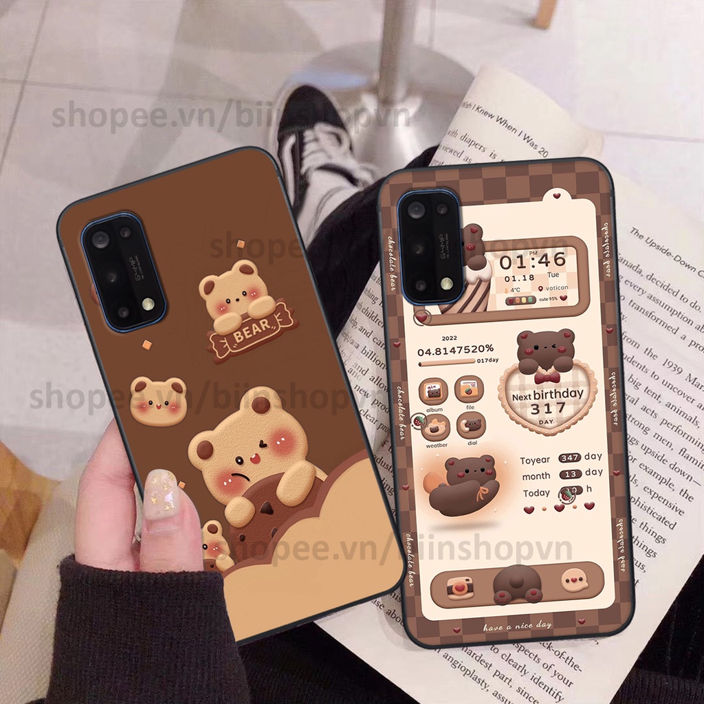 Ốp Realme 7 / 7 Pro in hình gấu chocolate kẹo ngọt siêu đẹp siêu xinh