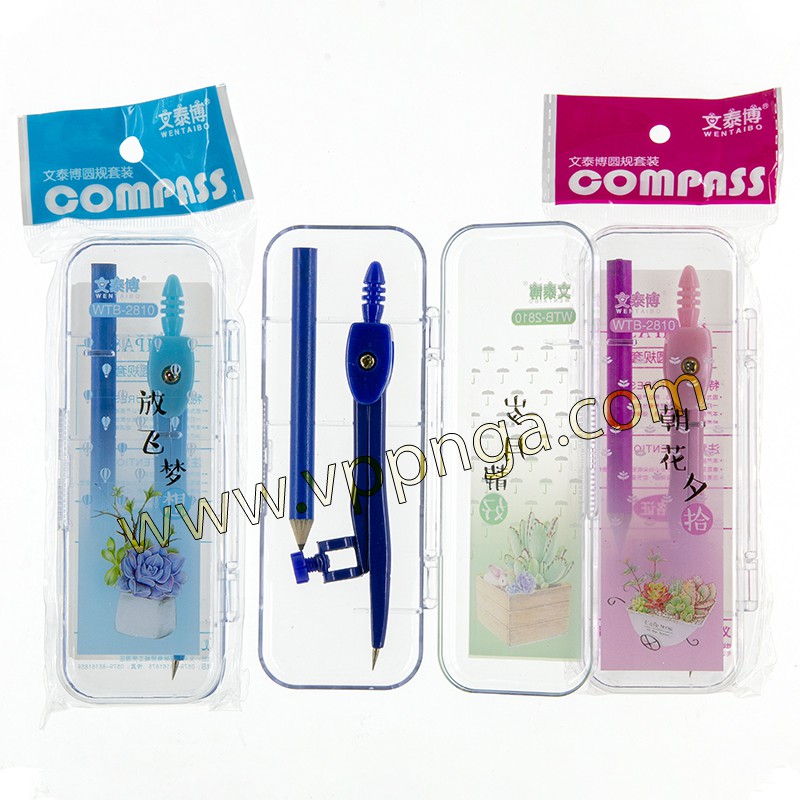 [MUA SỈ GIẢM 10%] Bộ Compa bút chì WTB-2810 (1 hộp)