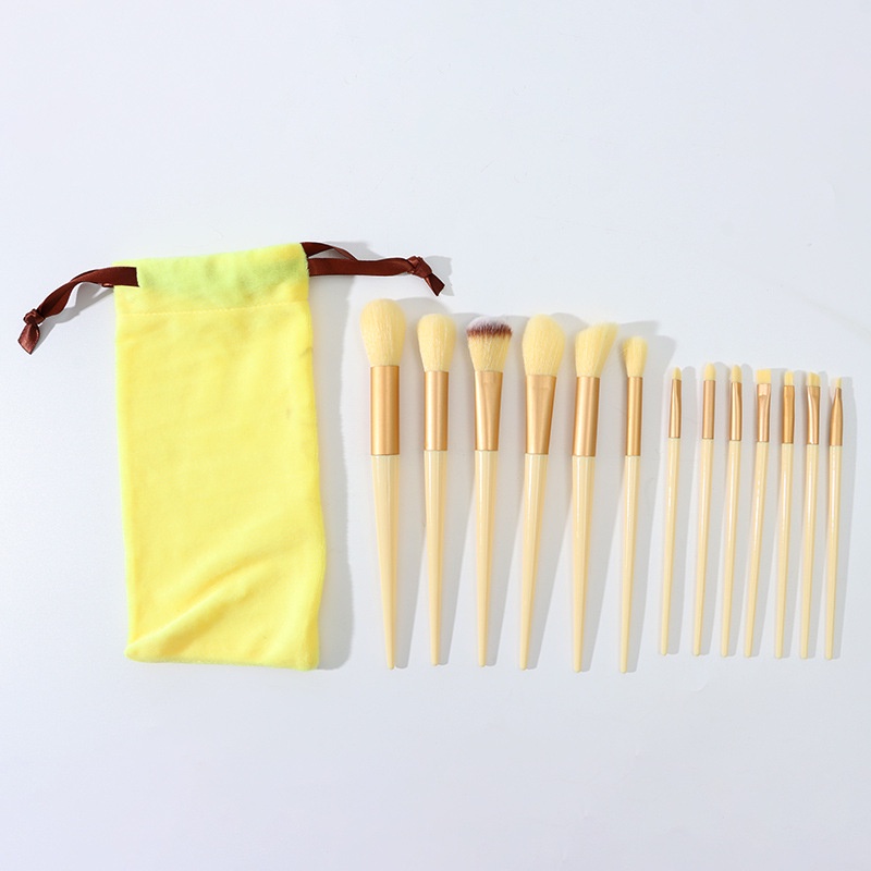 Set 13 Cọ Trang Điểm Phấn Phủ Phấn Má Hồng Kem Che Khuyết Điểm Phấn Mắt Mềm Mại Tiện Dụng Cho Người Mới Bắt Đầu