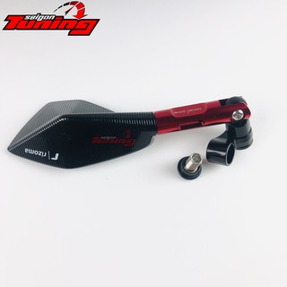 Kính ( gương) trái chiếu hậu - Màu đỏ Red SaigonTuning