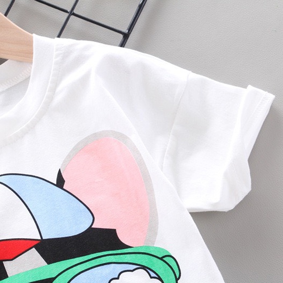 Bộ Quần Áo Bé Trai (6 tháng - 5 tuổi) KEYER KIDS, Áo Thun Cotton Trẻ Em Quần Short Ngắn Có Túi Hình in Chú Cún SZ95