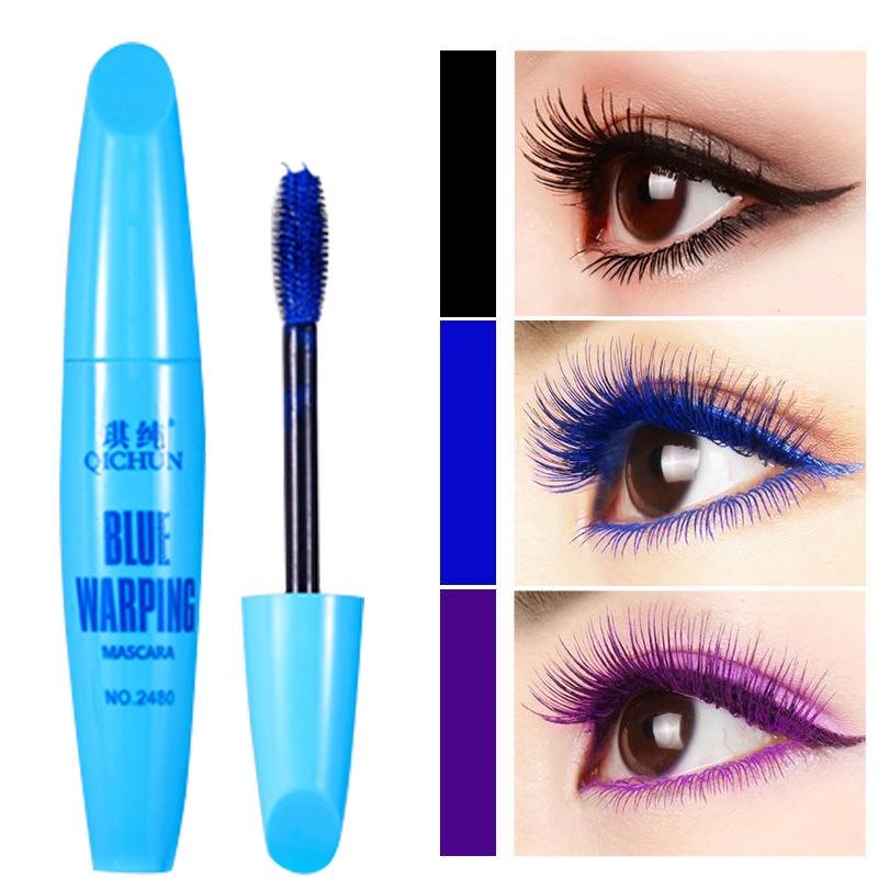 Mascara Màu Đen / Nâu / Xanh Lá / Xanh Lá / Tím Uốn Cong Làm Dày Và Dài Mi Lâu Trôi