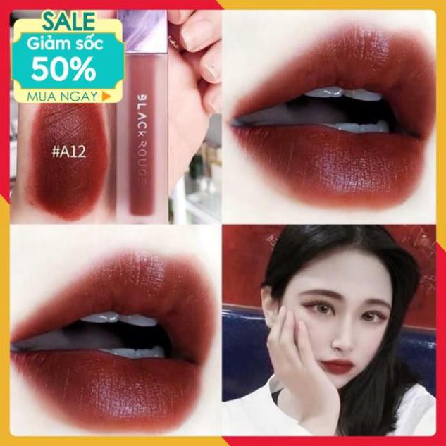 [ 𝐒𝐚𝐥𝐞 𝟓𝟎% ] Son Black Rouge A12 ⚡️𝑯𝒂̀𝒏𝒈 𝑯𝒂𝒏𝒅𝒎𝒂𝒅𝒆⚡️ Son Màu Đỏ Nâu Trầm Siêu Hót | BigBuy360 - bigbuy360.vn
