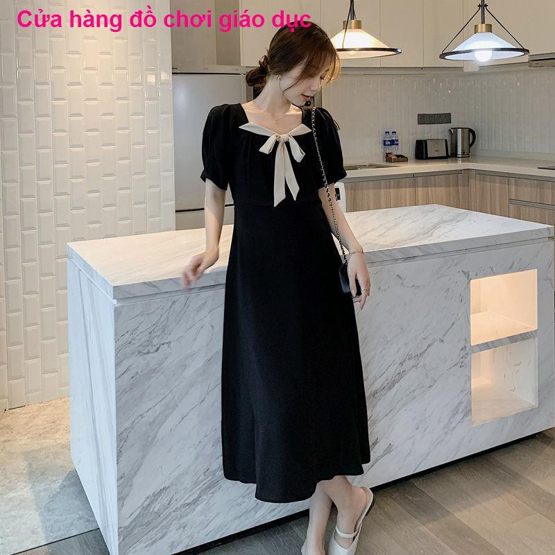 XINH XINH Váy bầu mùa hè lưới màu đỏ bà rời thời trang cho mẹ < RẺ QUÁ