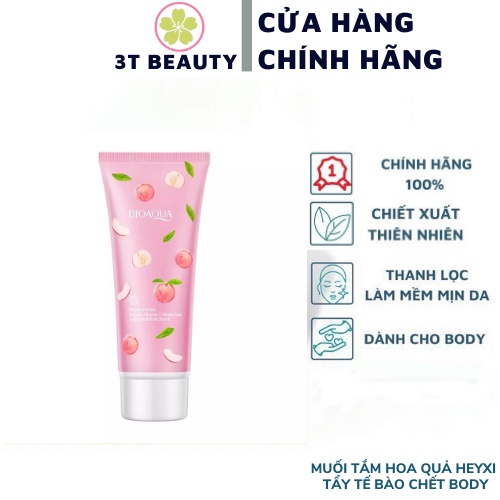 Muối tắm tẩy tế bào chết giảm vết thâm hương đào Bioaqua | BigBuy360 - bigbuy360.vn